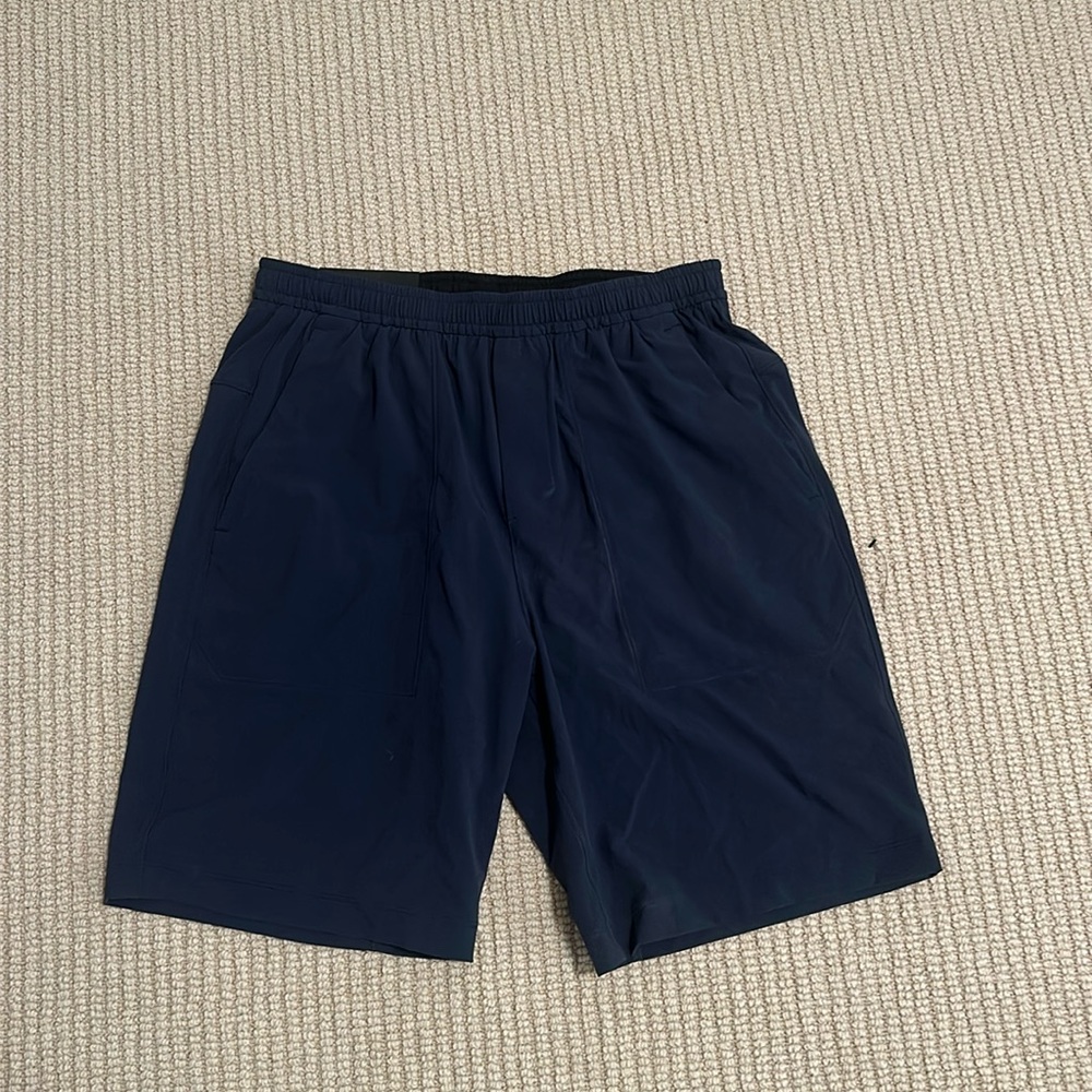 Lululemon Bowline 8" inseam shorts.